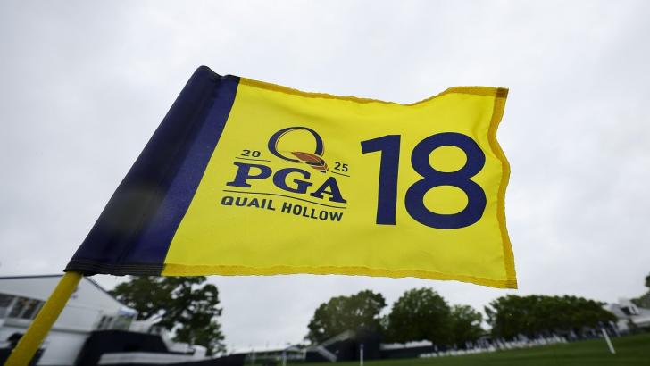 US PGA Championship 18th hole flag